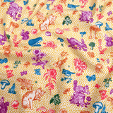 Cotone Americano H 110 cm - PASSEGGIATA NEL BOSCO/POIS SENAPE