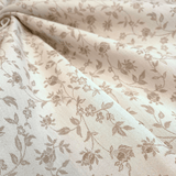 Tovagliato Fiandra di Cotone H 180 cm - FIORELLINI NOCCIOLA