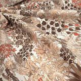 Panama Digital Fund Baumwolle H 280 cm - BRAUNE BLÄTTER