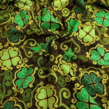 Cotone Americano H 110 cm - FANTASIA CON QUADRIFOGLI