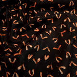 Cotone Americano H 110 cm - SEMI D'ACERO/NERO