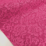 Feltro Lana con Pizzo H 135 cm - FUXIA MELANGE