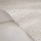 Pannolenci H 155 cm - BIANCO CRISTALLI GLITTER ORO