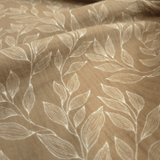 Mousseline imprimée - PLUMES/TERRE CUITE H 140 cm