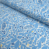 Cotone Americano H 110 cm - CACTUS AZZURRI E CIVETTE