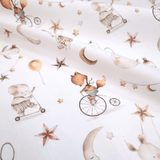 Tessuto Cotone H 140 cm - ANIMALETTI SOGNATORI