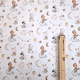 Tessuto Cotone H 140 cm - ANIMALETTI SOGNATORI