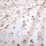 Tessuto Cotone H 140 cm - ANIMALETTI SOGNATORI