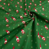 Cotone Natale H 140 cm - GNOMI E NEVE DORATA/VERDE