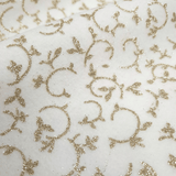 Pannolenci H 160 cm - LATTE RAMI GLITTER ORO