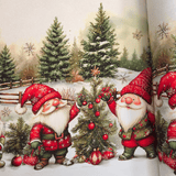 Tessuto per Tovaglie con abbassamento H 160 cm - MAGIA NATALIZIA SOTTO LA NEVE