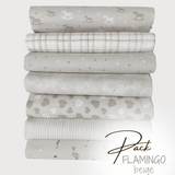 PACK FLAMINGO BEIGE - 7 pezzi 98 x 140 cm