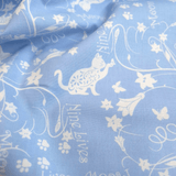 Cotone Americano H 110 cm - GATTINI BIANCHI/AZZURRO