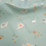 Tessuto Impermeabile H 145 cm - ELEFANTINI/MENTA