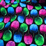 Cotone Americano H 110 cm - ALBERI COLORATI/NERO