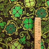 Cotone Americano H 110 cm - FANTASIA CON QUADRIFOGLI