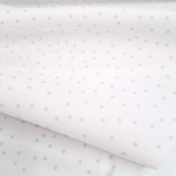 Piquet millerighe H 150 cm - POIS VERDI FONDO BIANCO