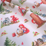 Tessuto Cotone H 140 cm - CAPPUCCETTO ROSSO