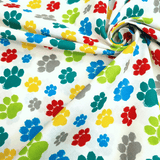 Cotone Bambino H 150 cm - IMPRONTE MULTICOLOR/BIANCO