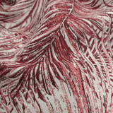 Tessuto Arredo Jacquard H 140 cm - FOLIAGE BORDEAUX