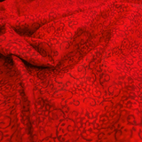 Tessuto Cotone H 280 cm - FANTASIA ROSSO