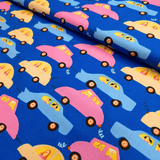 Cotone Americano H 110 cm - AUTO COLORATE/BLU