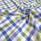 Cotone Fondo Panama H 280 cm - QUADRO LILLA/VERDE/BLU