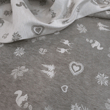 Tovagliato Fiandra in Misto Lino H 180 cm - BOSCO ANTRACITE