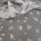 Tovagliato Fiandra in Misto Lino H 180 cm - BOSCO ANTRACITE