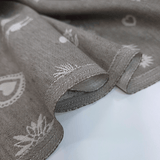 Tovagliato Fiandra in Misto Lino H 180 cm - BOSCO ANTRACITE