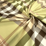 Cotone Percalle H 300 cm - QUADRO VERDE