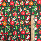 Weihnachtsbaumwolle H 150 cm - WEIHNACHTSDORF