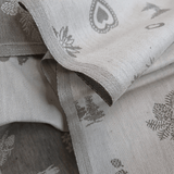 Tovagliato Fiandra in Misto Lino H 180 cm - BOSCO ANTRACITE