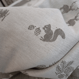 Tovagliato Fiandra in Misto Lino H 180 cm - BOSCO ANTRACITE