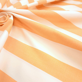 Tessuto Misto Cotone H 300 cm - RIGA GIALLO SOLE