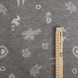 Tovagliato Fiandra in Misto Lino H 180 cm - BOSCO ANTRACITE