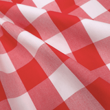 Tessuto Misto Cotone H 300 cm - QUADRO ROSSO