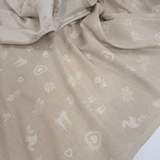 Tovagliato Fiandra in Misto Lino H 180 cm - BOSCO SABBIA