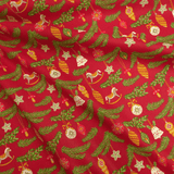 Weihnachtsbaumwolle H 150 cm - WEIHNACHTSDORF