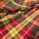 Cotone Percalle H 300 cm - QUADRO GIALLO/ROSSO/VERDE