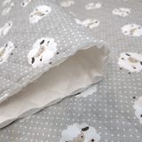 Trapuntato in piquet millerighe double face H 150 cm - PECORELLE GRIGIE