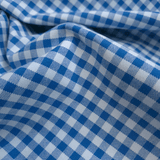 Tessuto Misto Cotone H 300 cm - QUADRETTO BLU COBALTO