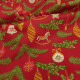 Weihnachtsbaumwolle H 150 cm - WEIHNACHTSDORF