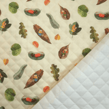 Trapuntato in piquet millerighe double face H 150 cm - SOGNI TRA LE FOGLIE