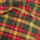 Cotone Percalle H 300 cm - QUADRO GIALLO/ROSSO/VERDE