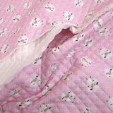 Trapuntato in piquet millerighe double face H 150 cm - PECORELLE ROSA