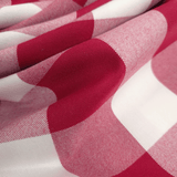 Tessuto Misto Cotone H 300 cm - QUADRO BORDEAUX