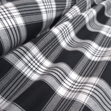 Tessuto Misto Cotone H 300 cm - QUADRO SCOZZESE NERO