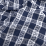 Tessuto Misto Cotone H 300 cm - QUADRO SCOZZESE BLU