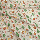 Weihnachtsbaumwolle H 150 cm - WEIHNACHTSDORF
